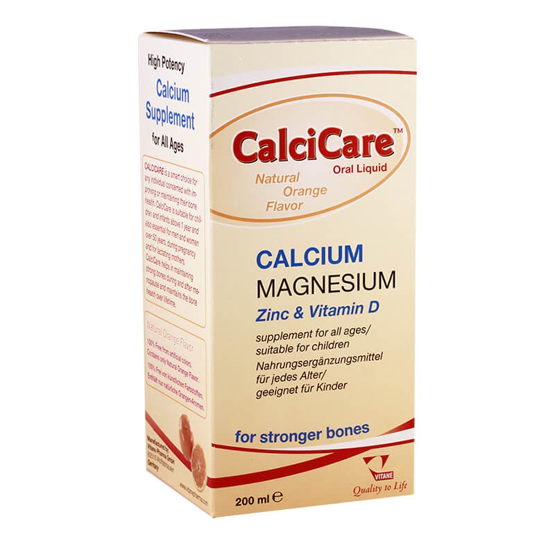 Vitamins and minerals, Syrup «Calci Care» 200 ml, Գերմանիա