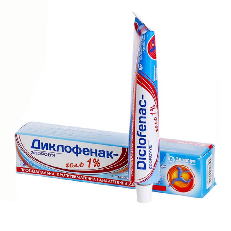 Medicines of local effect, Gel «Diclofenac» 50g /  1%, Ուկրաինա