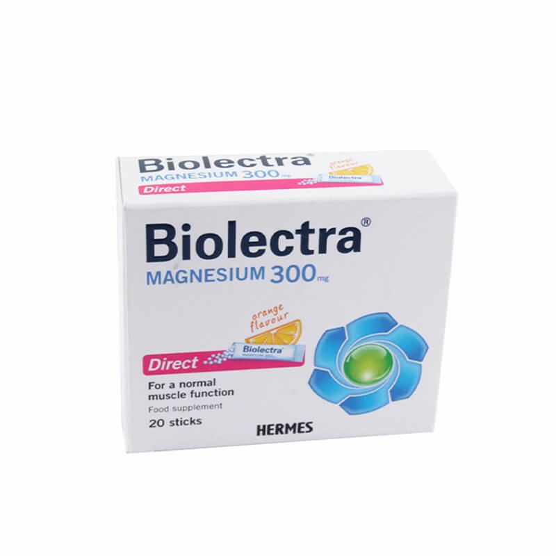 Vitamins and minerals, Medicine powder «Biolectra» magnesium 300 mg, Գերմանիա