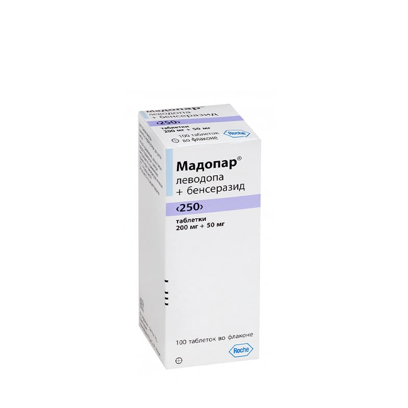 Drugs affecting the CNS, Pils «Madopar» 250mg, Իտալիա