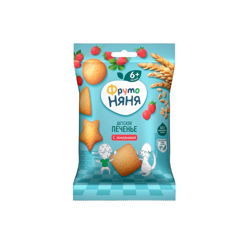 Cookies, Fruto nanny biscuit oats 60g, Ռուսաստան