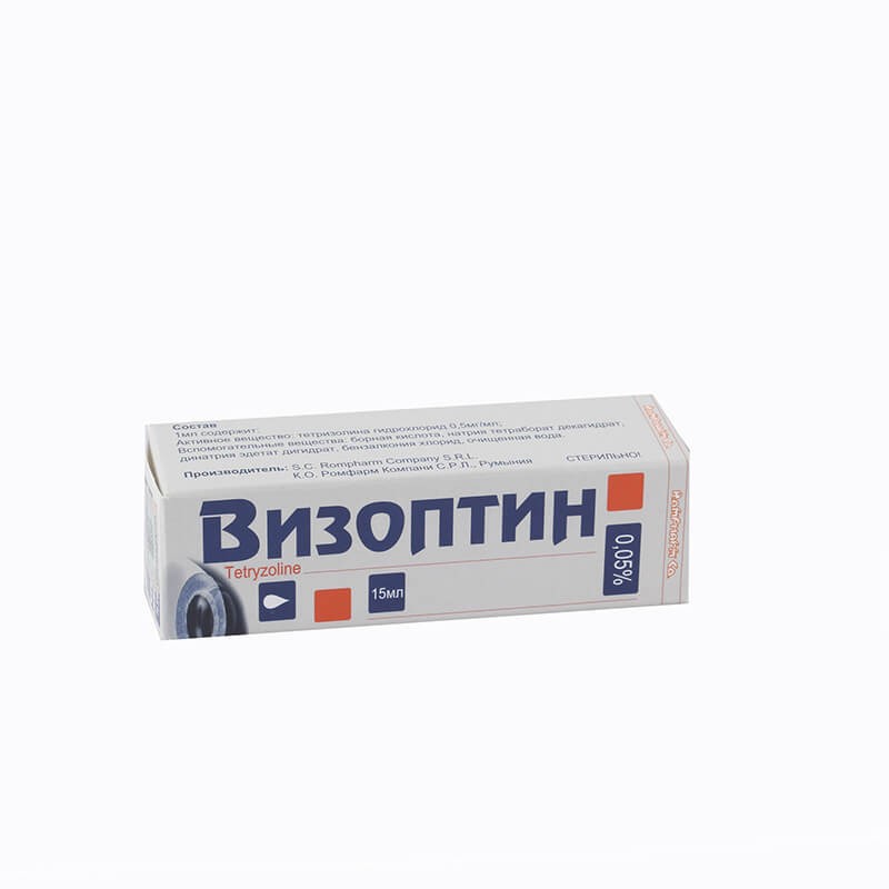 Eye drops, Eye drops «Vizoptin» 0.05% 15 ml, Ռումինիա