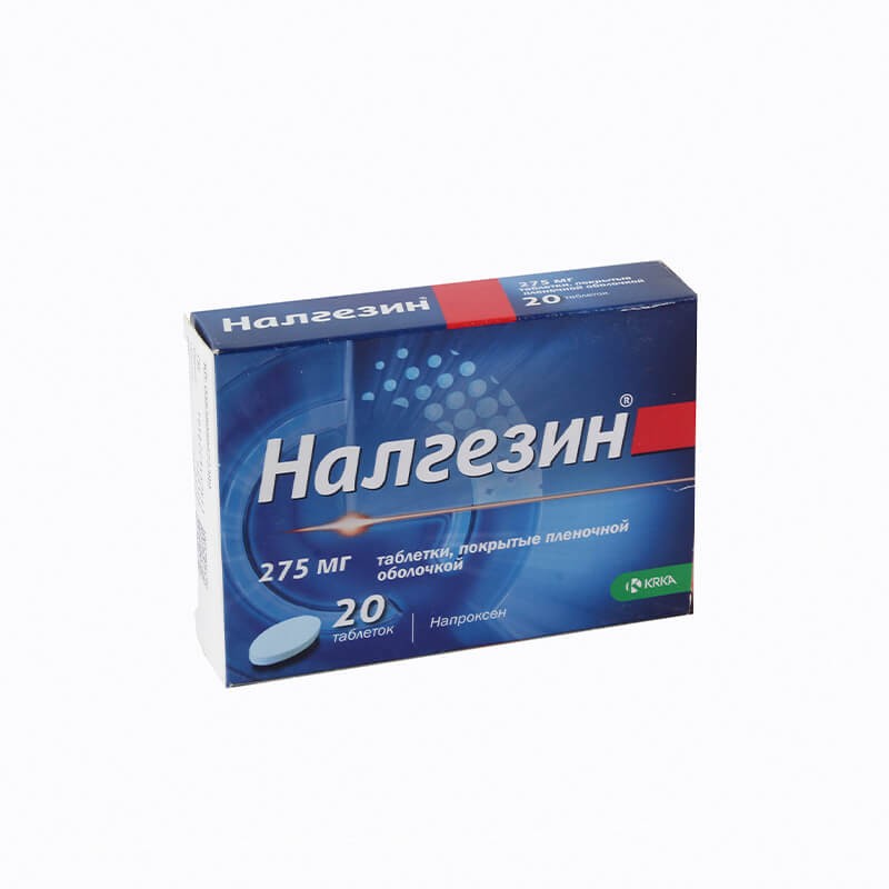 Противовоспалительные обезболивающие, Таблетки «Налгезин» 275 мг, Սլովենիա