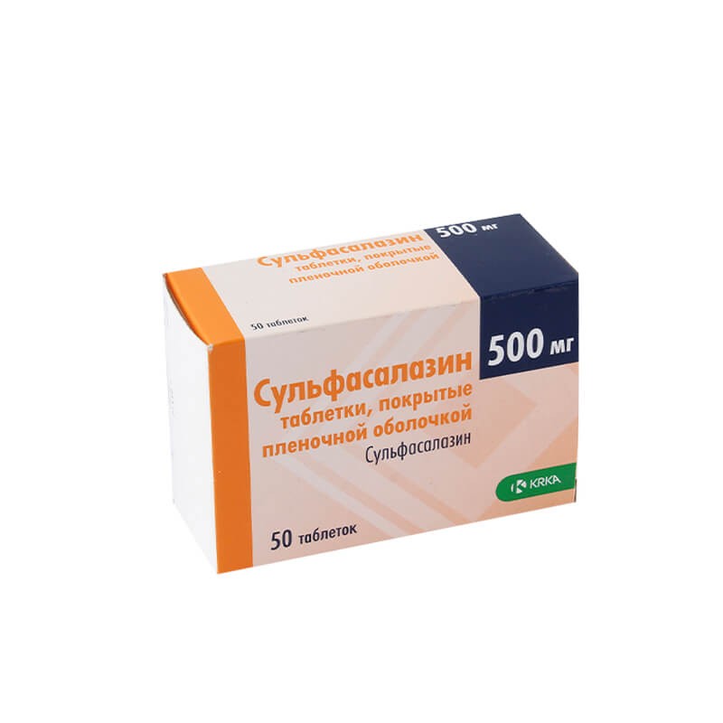 Antibiotic drugs, Tablets «Sulfasalazine» 500 mg, Սլովենիա