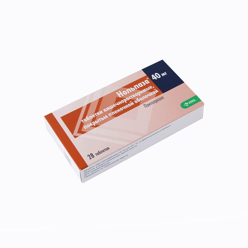 Medicines of the gastrointestinal system, Pils «Nolpaza» 40mg, Ռուսաստան