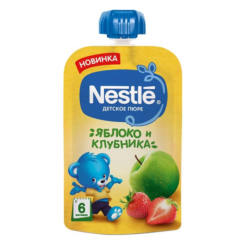 Purees, Fruit puree «Nestle» 90g, Ռուսաստան