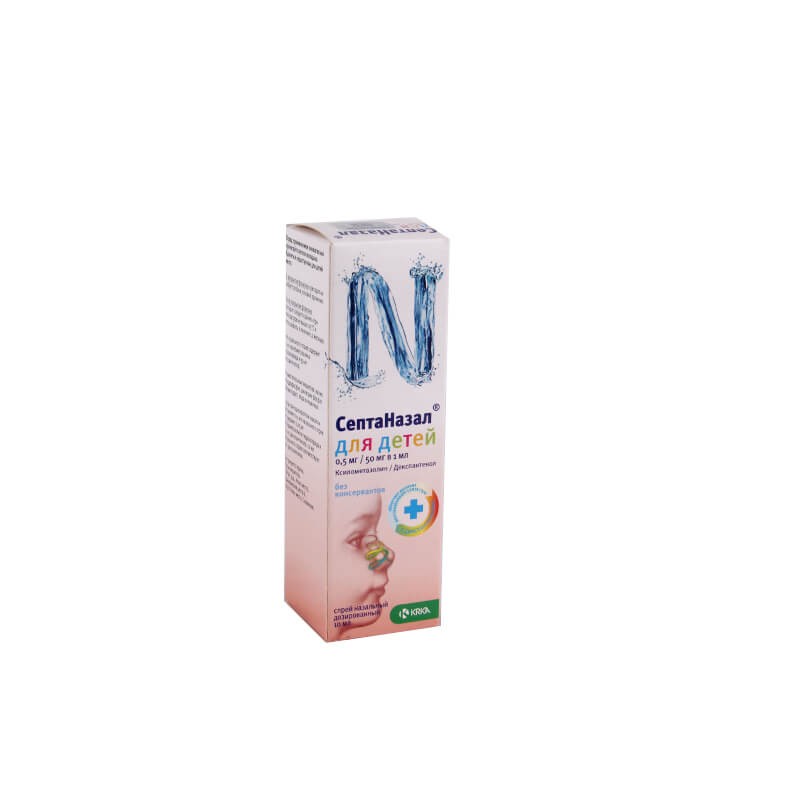 Nose throat ea, SeptaNazal 0.5mg/50mg nasal spray 10ml, Սլովենիա