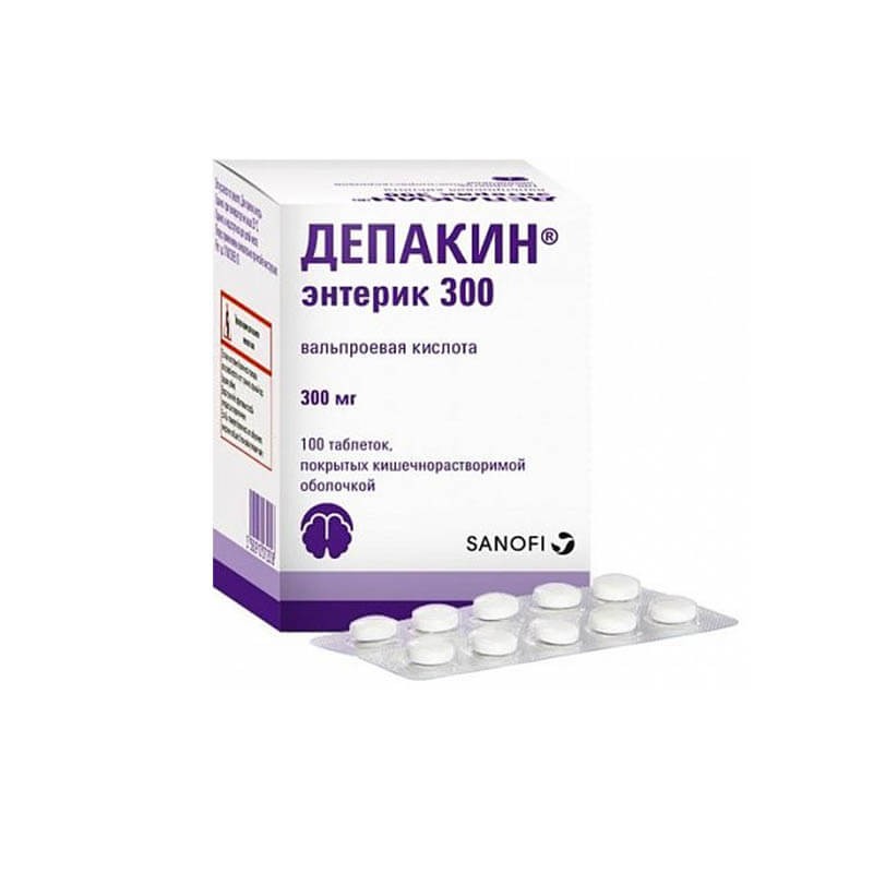 Drugs affecting the CNS, Pils «Depakine» 300mg, Ֆրանսիա