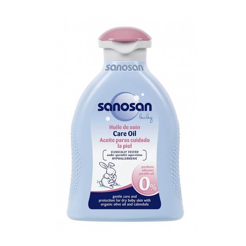 Body and hair care, Oil for babies «Sanosan» 200 ml, Գերմանիա