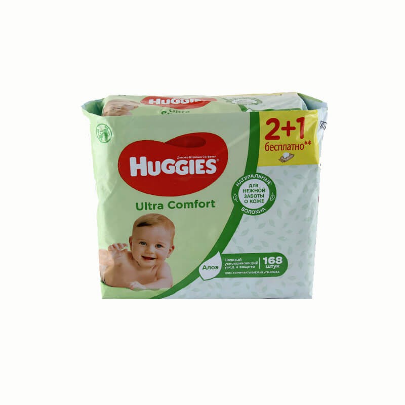 Влажная салфетка, Влажные салфетки «Huggies» Ультра Комфорт, Մեծ Բրիտանիա