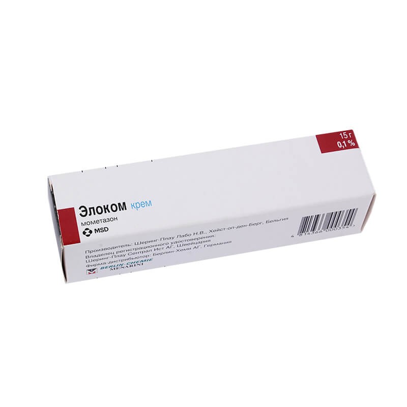 Medicines of local effect, Ointment «Elocom» 15g, Բելգիա