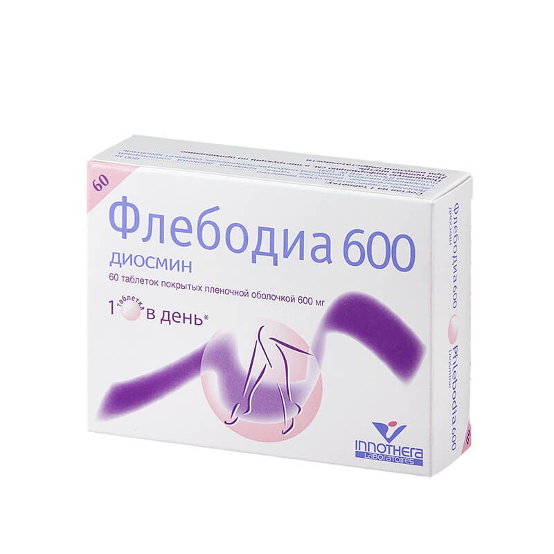 Vasoprotective drugs, Pills «Flebodia» 600 mg, Ֆրանսիա