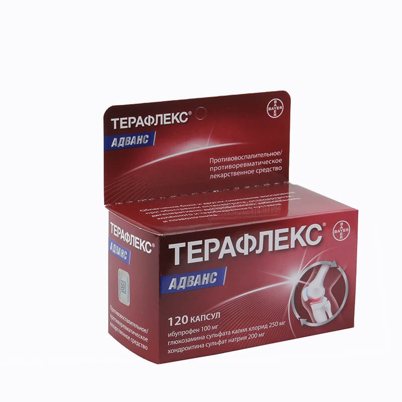 Stimulators of cartilaginous tissues, Tablets «Teraflex» 200mg / 250mg / 100mg, ԱՄՆ