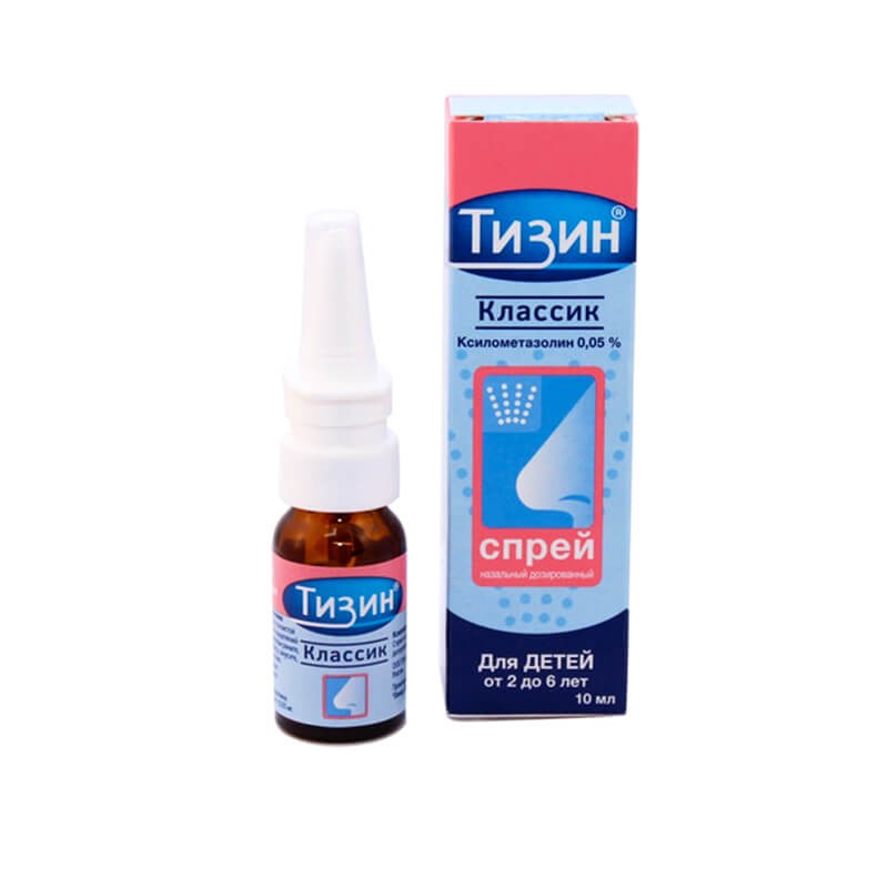 Nose throat ea, Children's nasal spray «Tizin» 0.05% 10ml, Ֆրանսիա