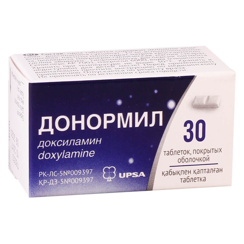 Sedative drugs, Tablets «Donormil» 15 mg, Ֆրանսիա