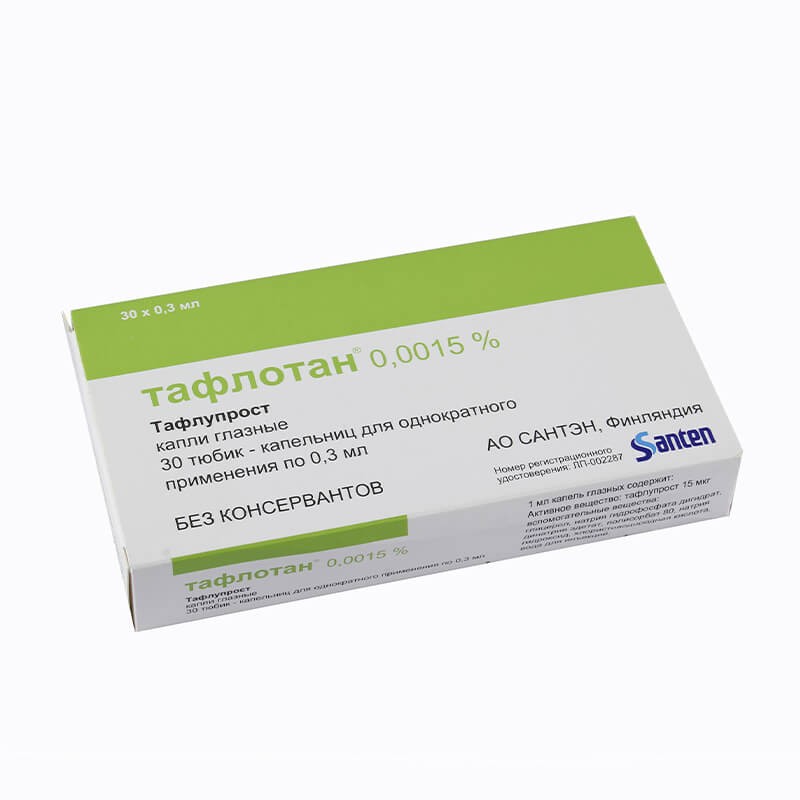 Eye drops, Capsules «Taflotan» 15mcg/ml 0.3ml, Ֆինլանդիա