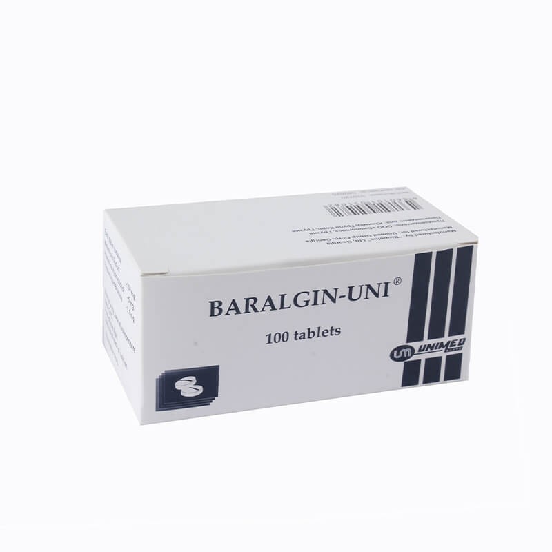 Anti-inflammatory pain relievers, Tablets «Baralgin-Uni» 500 mg, Վրաստան