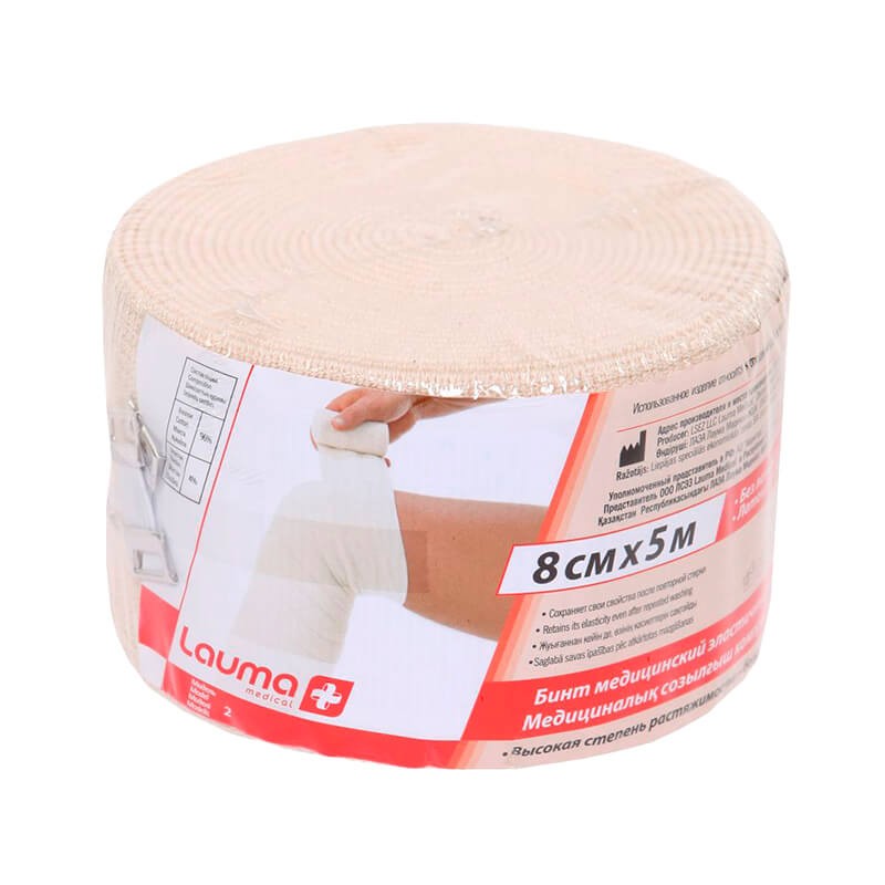 Bandages, Medical elastic bandage «Lauma» 10sm x 5m, Ռուսաստան