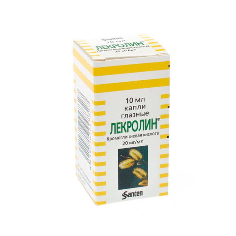 Eye drops, Eye drops «Lecrolin» 4% 10ml, Ֆինլանդիա