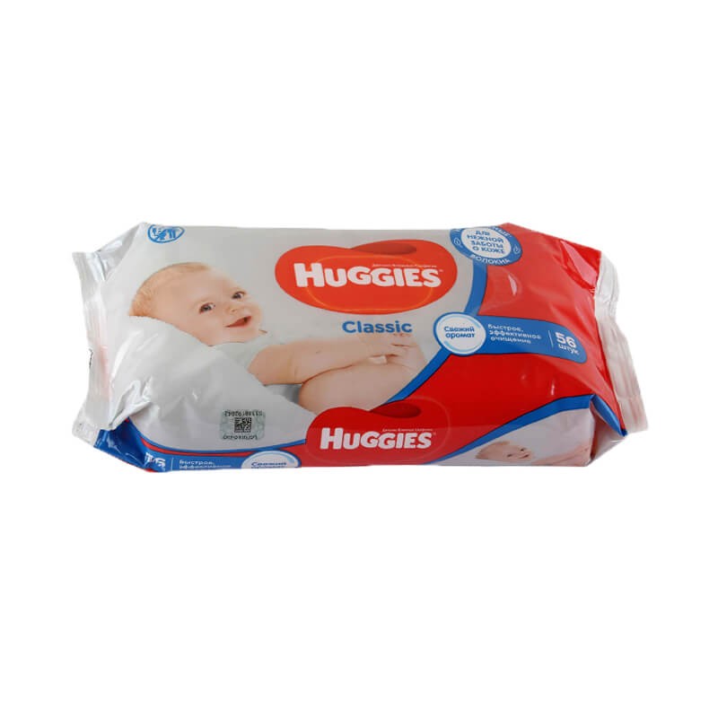 Wet wipe, Wet wipes «Huggies» Classic, Մեծ Բրիտանիա