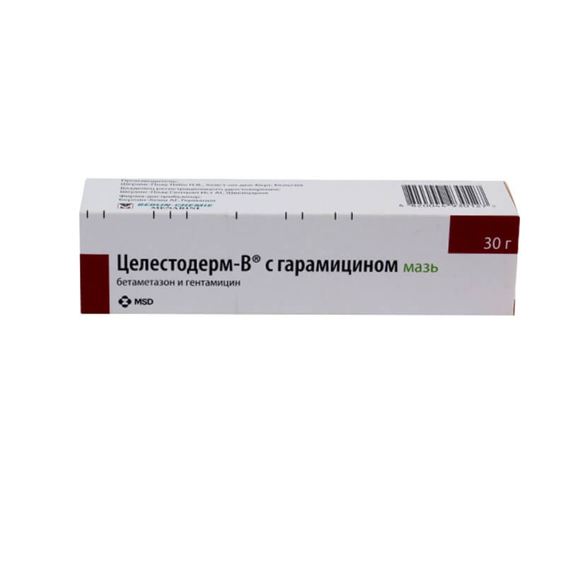 Medicines of local effect, Ointment «CelestodernB» 30g, Շվեյցարիա