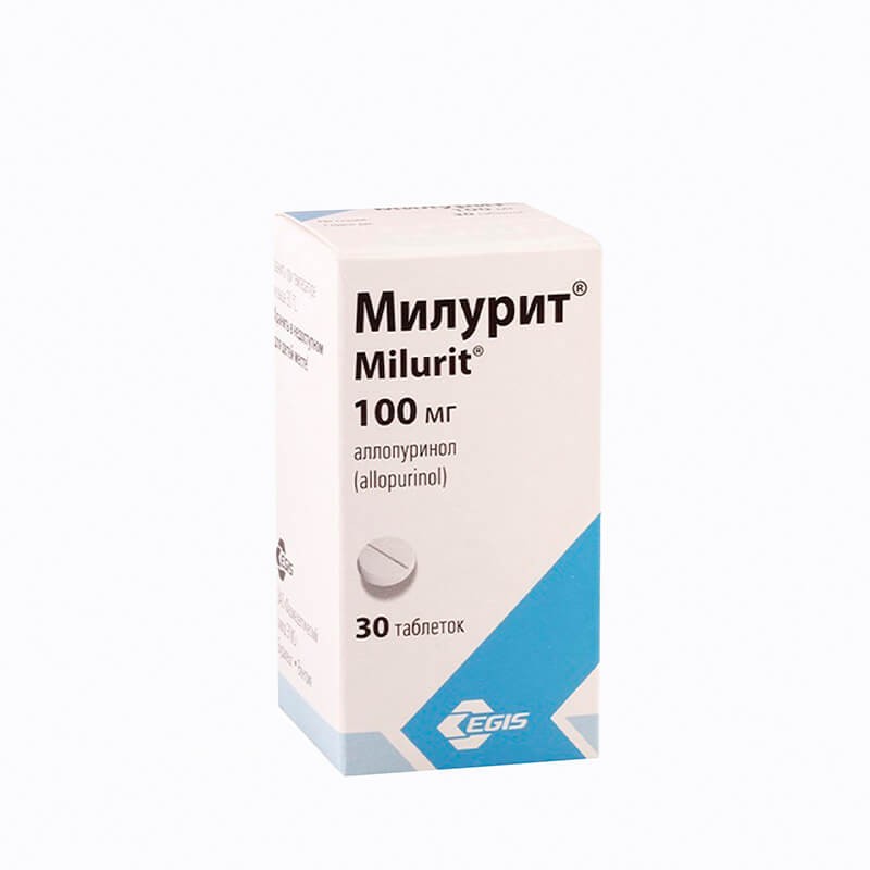 Antigout drugs, Pills «Milurit» 100 mg, Վենգրիա