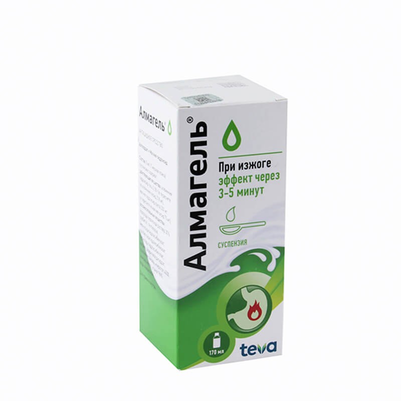 Medicines of the gastrointestinal system, Suspension «Almagel» 170 ml, Բուլղարիա