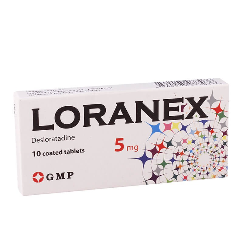 Antiallergic drugs, Pills «Loranex» 5 mg, Վրաստան