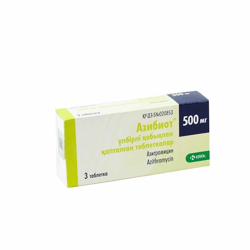 Antibiotic drugs, Tablets «Azibiot» 500 mg, Սլովենիա