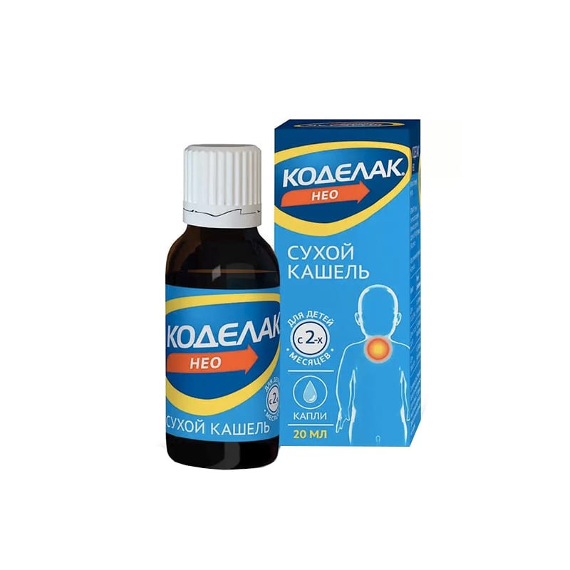 Nose throat ea, Drops «Kodelak» 20 ml, Ռուսաստան