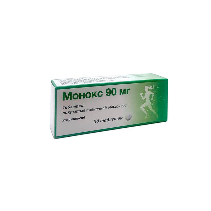 Anti-inflammatory pain relievers, Monox coated tablets 90mg x 30, Իսպանիա