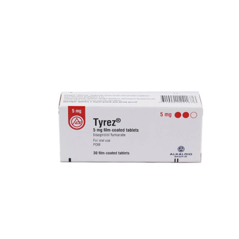 Medicines of the cardiovascular system, Tablets «Tirez» 5 mg, Մակեդոնիա