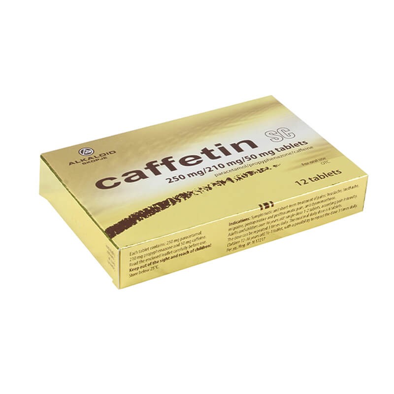 Anti-inflammatory pain relievers, Pills «Caffetin», Մակեդոնիա