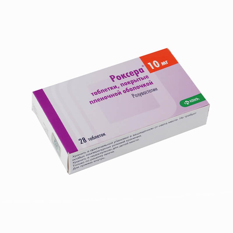 Anticholesterol drugs, Pils «Roxera» 10 mg, Սլովենիա