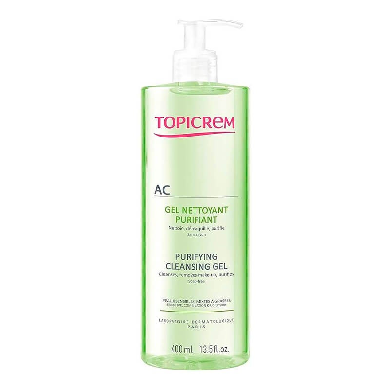 Face and body care, Face wash gel «Topicrem» 400ml, Ֆրանսիա