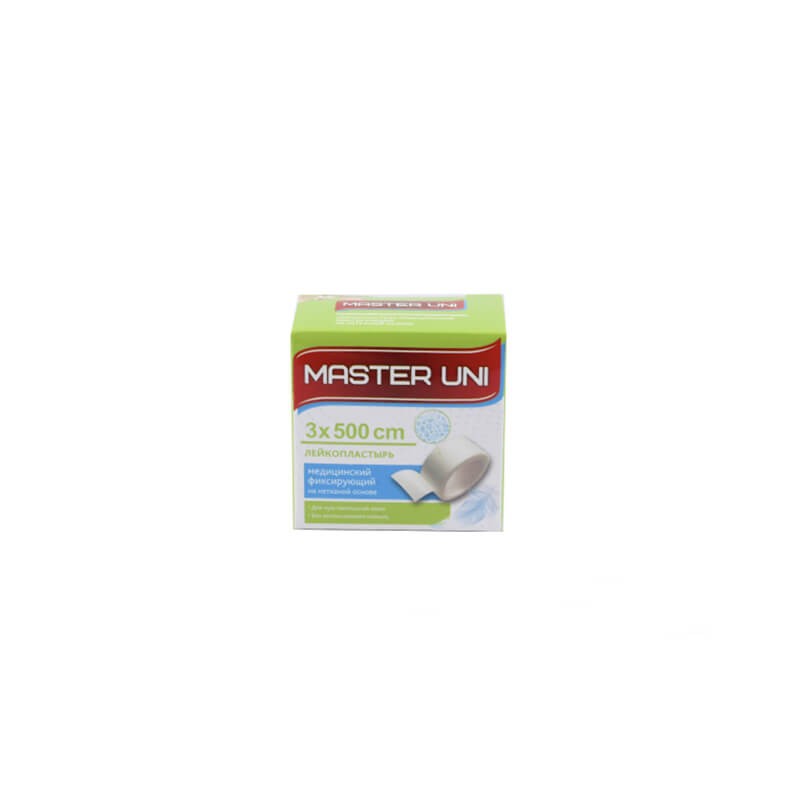 Medical plaster, Adhesive tape paper «Master Uni» 3x500cm, Ռուսաստան