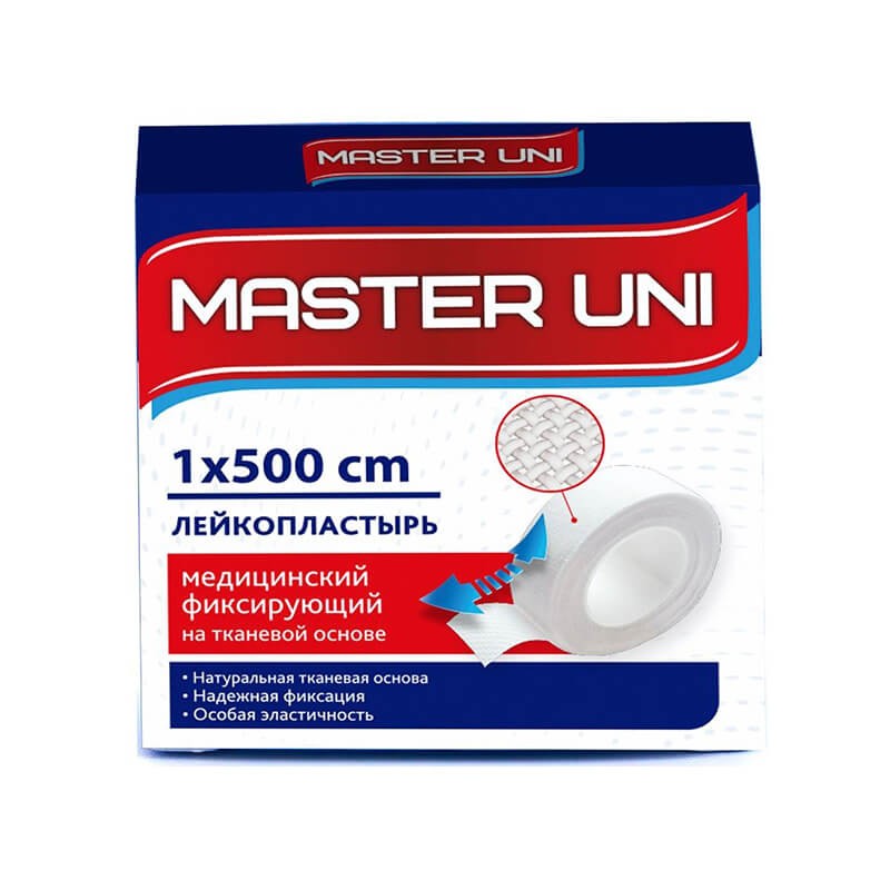 Medical plaster, Adhesive tape fabric «Master Uni» 1x500cm, Ռուսաստան