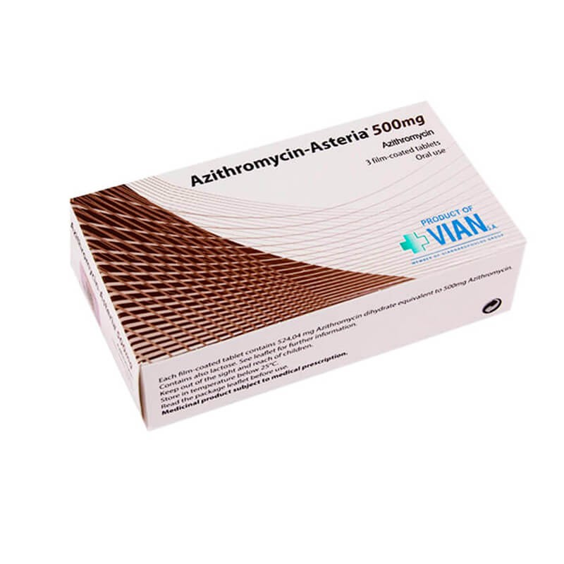 Anti-inflammatory pain relievers, Pils «Azitromycin-Asteria» 500mg, Հունաստան