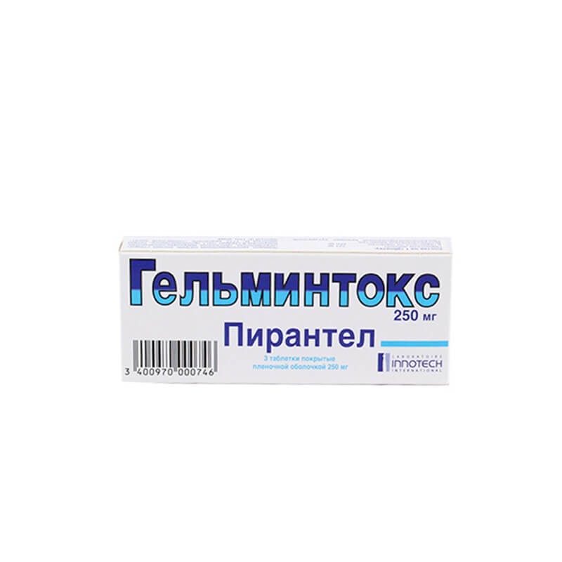 Противогельминтные препараты, Таблетки «Гельминтокс» 250 мг, Ֆրանսիա