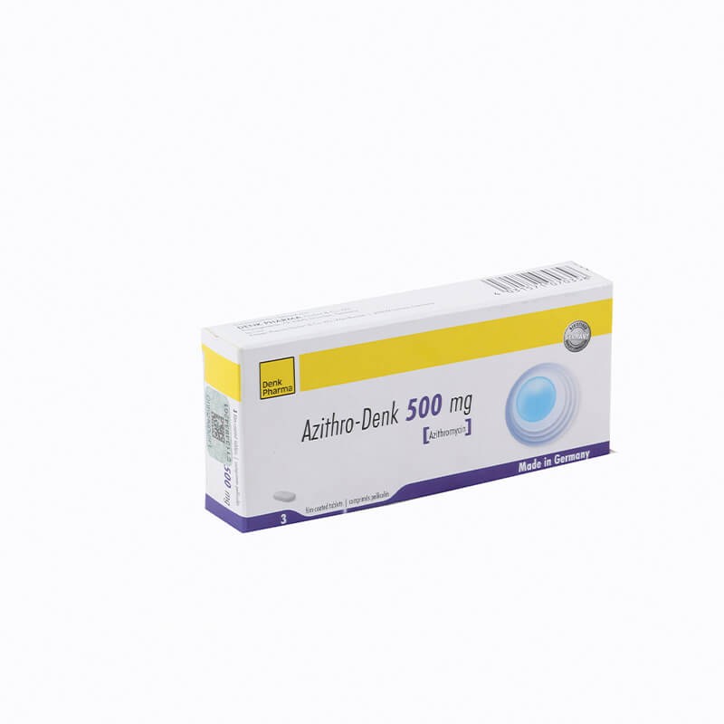 Antibiotic drugs, Tablets "Azithro-Denk" 500 mg, Գերմանիա