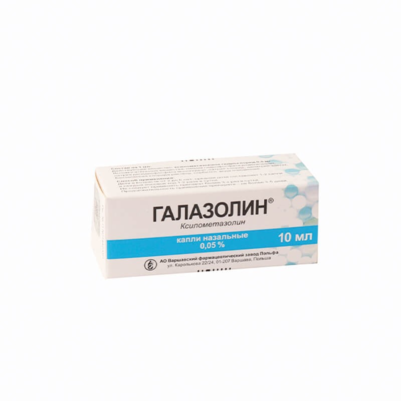 Nose throat ea, Nasal drops «Galazolin» 10 ml, Լեհաստան