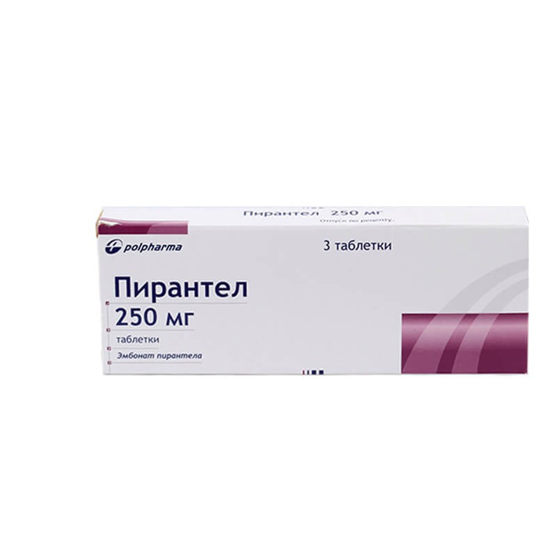 Հակահելմինտային դեղամիջոցներ, Դեղահաբեր «Пирантел»250մգ, Լեհաստան