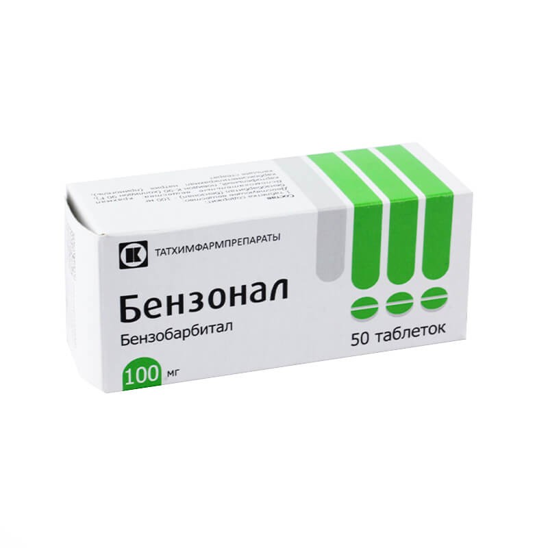 Drugs affecting the CNS, Pils «Benzonal» 100mg, Ռուսաստան