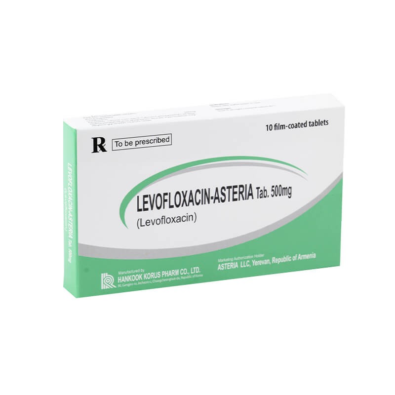 Antibiotic drugs, Tablets «Levofloxacin-Asteria» 500 mg, Կորեա