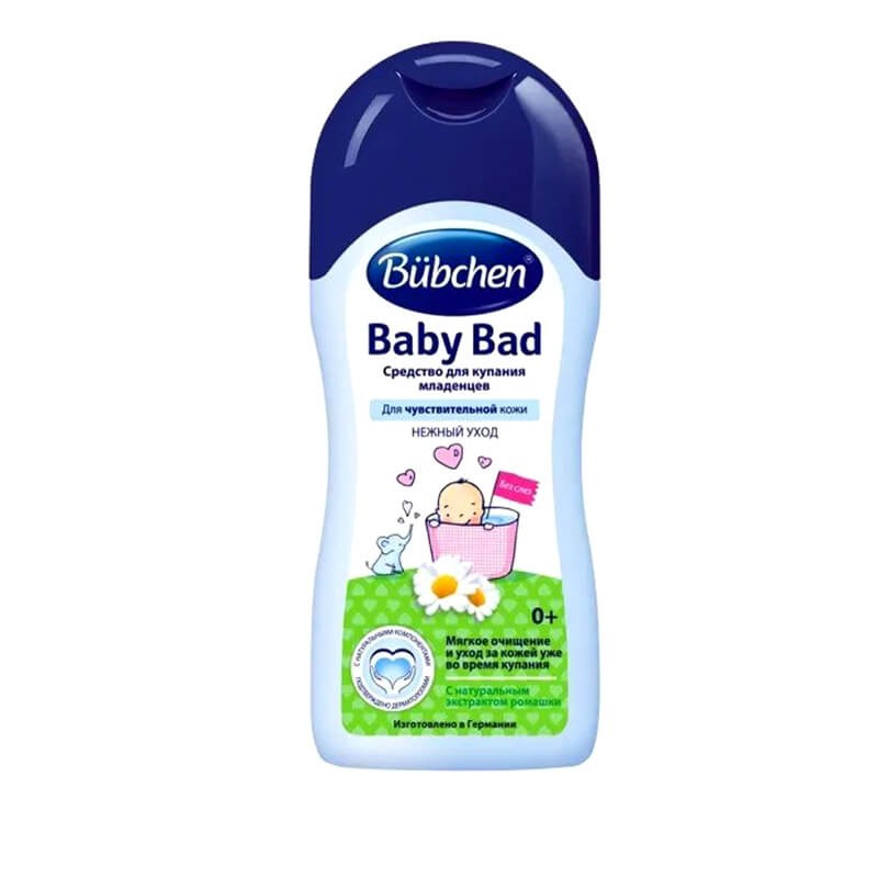 Shampoo / Bath gel, Baby bath product «Bubchen» 200ml, Գերմանիա