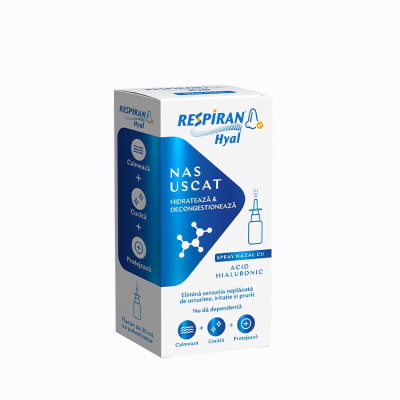 Nose throat ea, Nasal spray «Respiran Hyal» 20 ml, Ռումինիա