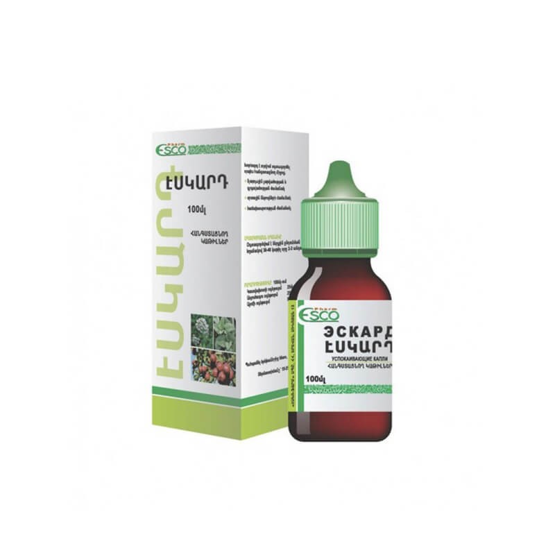 Sedative drugs, Drops «Eskard» 100 ml, Հայաստան