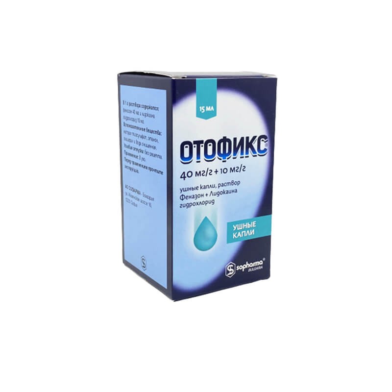 Nose throat ea, Ear drops «Otofiks» 15 ml, Բուլղարիա