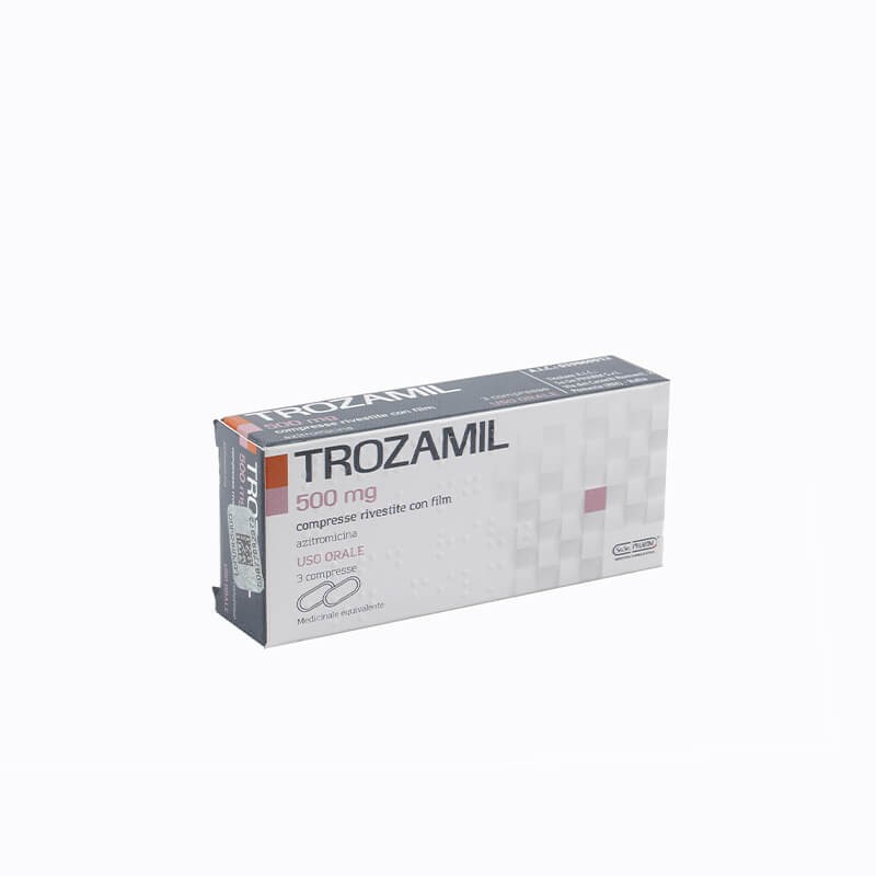 Antibiotic drugs, Tablets «Trozamil» 500 mg, Իտալիա