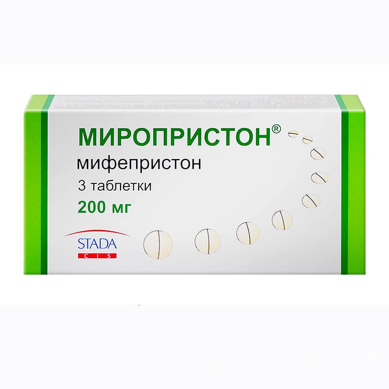 Anti-inflammatory pain relievers, Tablets «Miropriston» 200 mg, Ռուսաստան